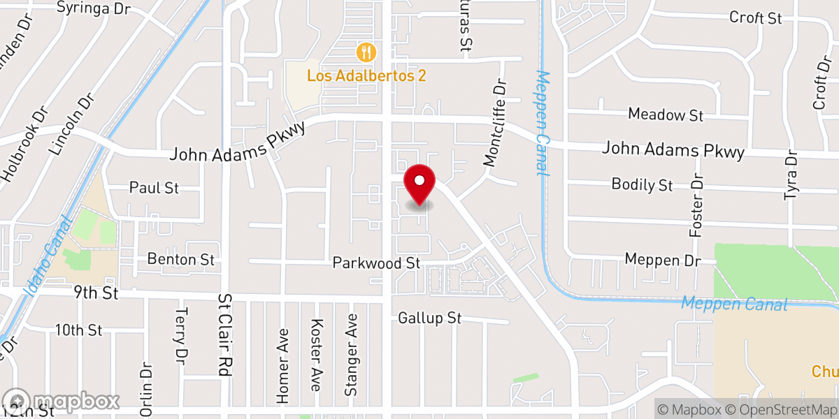 Map showing location of New Apostolic Church
