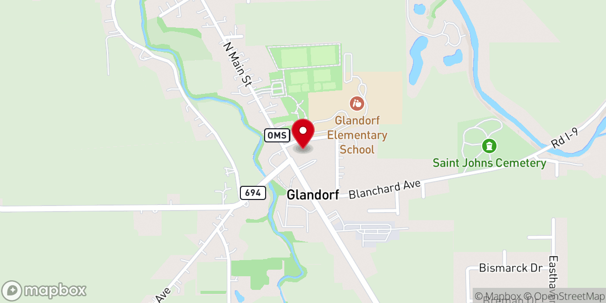 Map showing location of St John's Religious Center