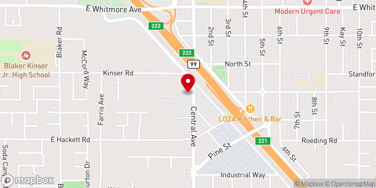 Map showing location of First Missionary Baptist Church