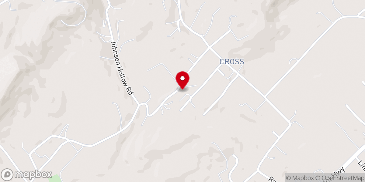 Map showing location of Cross United Methodist Church