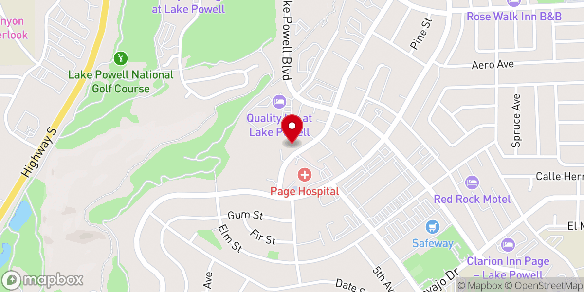 Map showing location of Page Church of Christ