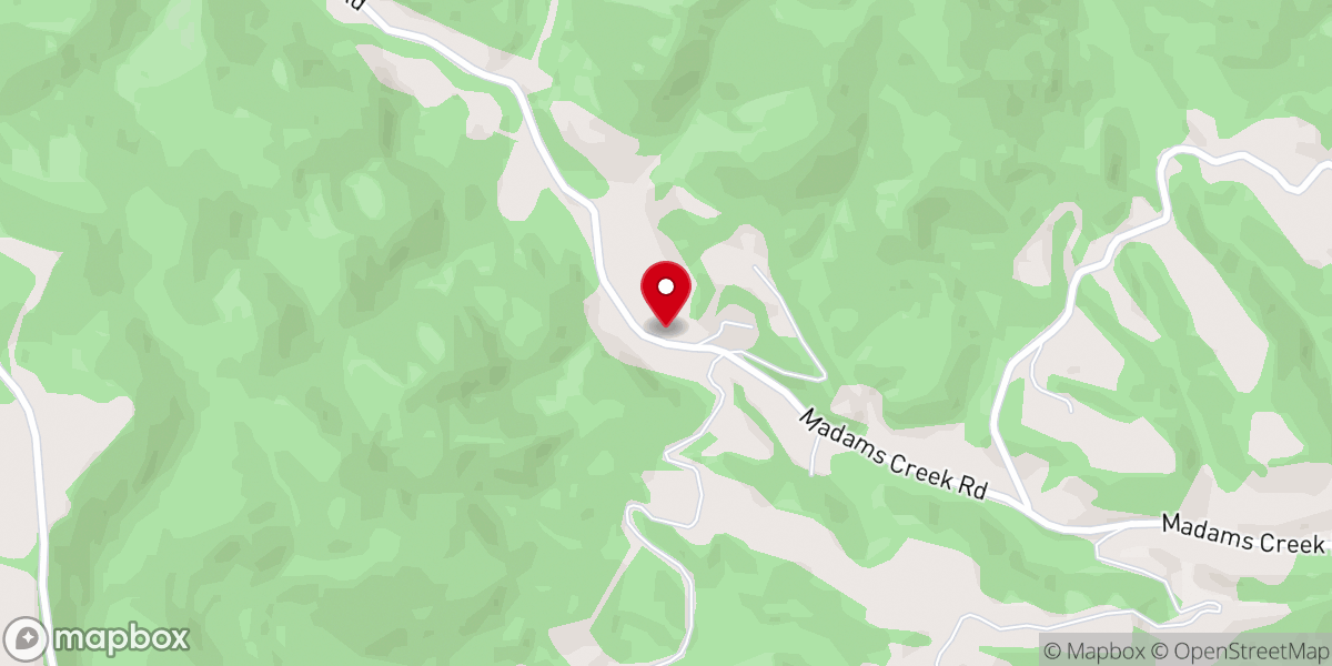 Map showing location of Martha's Chapel