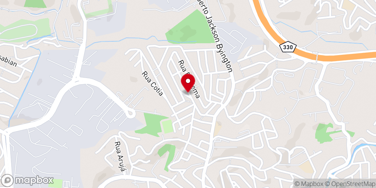 Map showing location of Comunidade Menino Jesus de Praga
