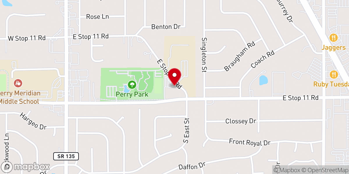 Map showing location of Resurrection Lutheran Church