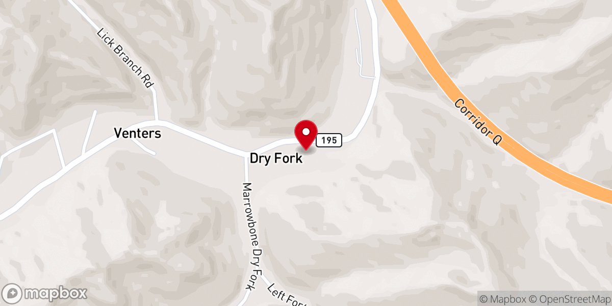 Map showing location of Little Hattie Regular Baptist Church