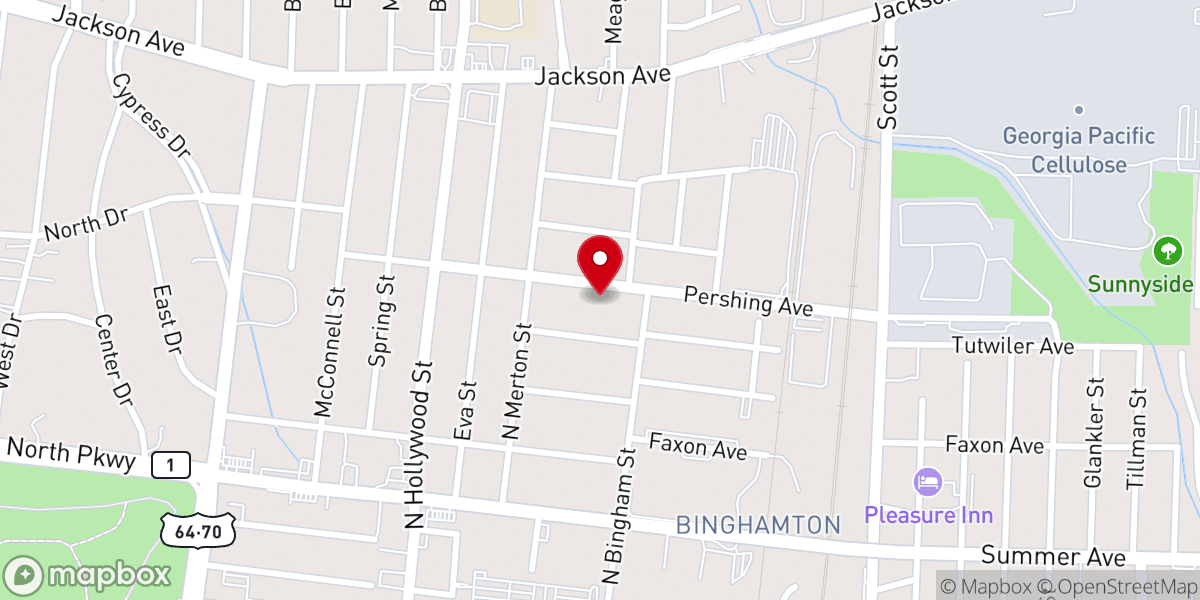 Map showing location of Glory Tabernacle Christian Church