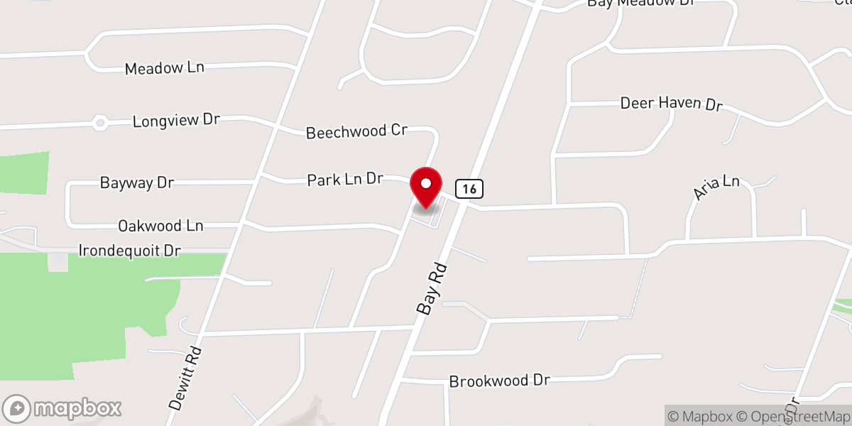 Map showing location of St Martin Lutheran Church