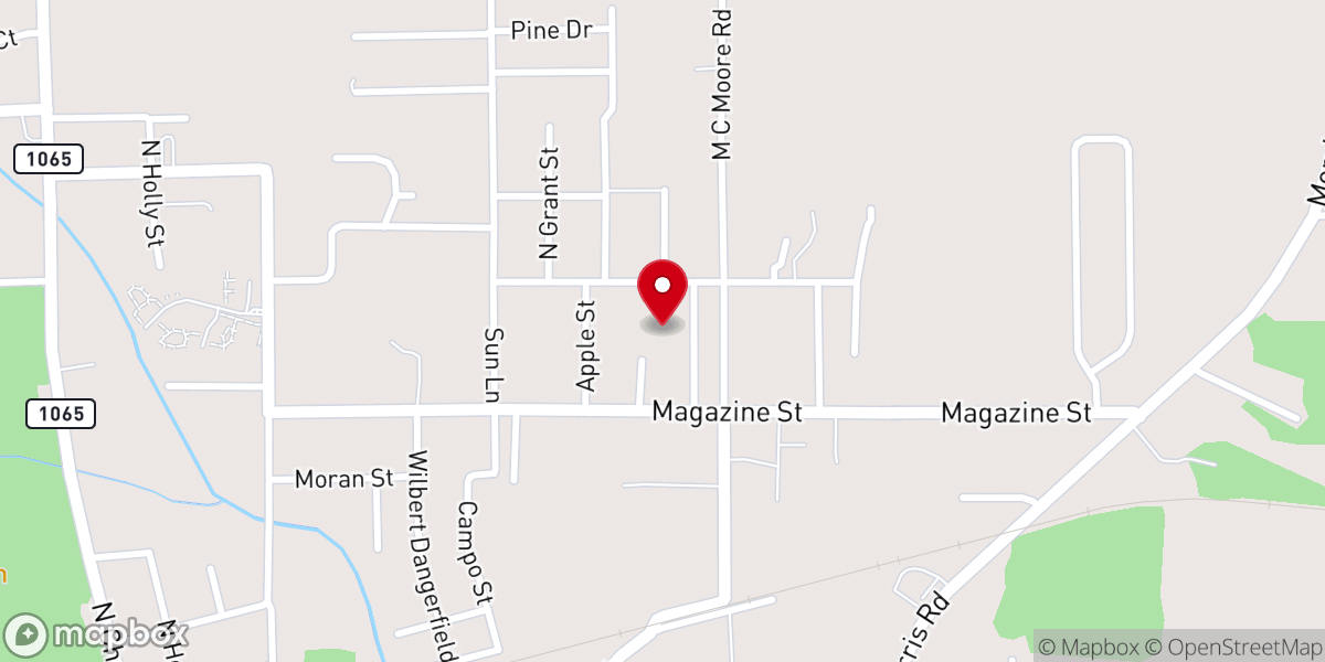 Map showing location of Mt Vernon Missionary Baptist