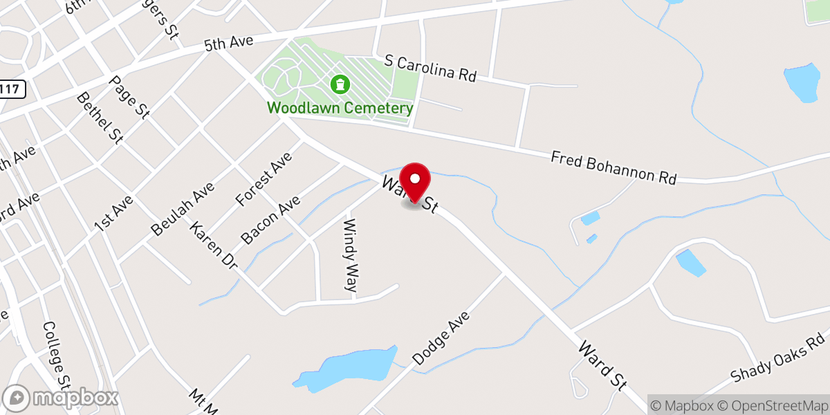 Map showing location of Gospel Lighthouse Baptist Church