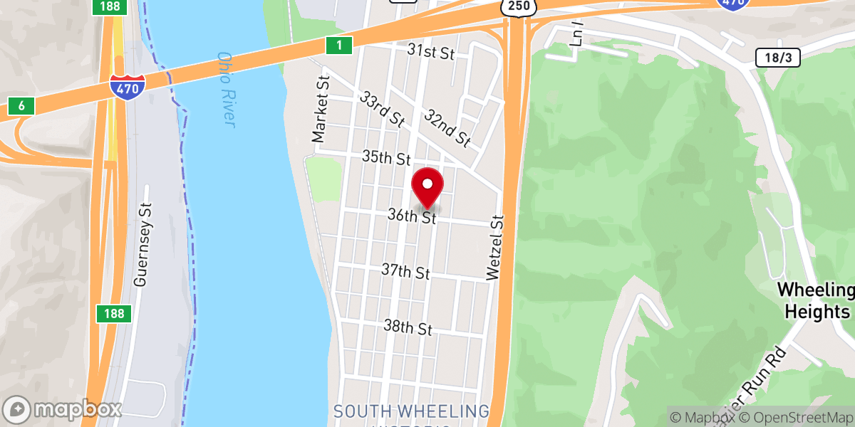Map showing location of Prayer Hill Church Of God