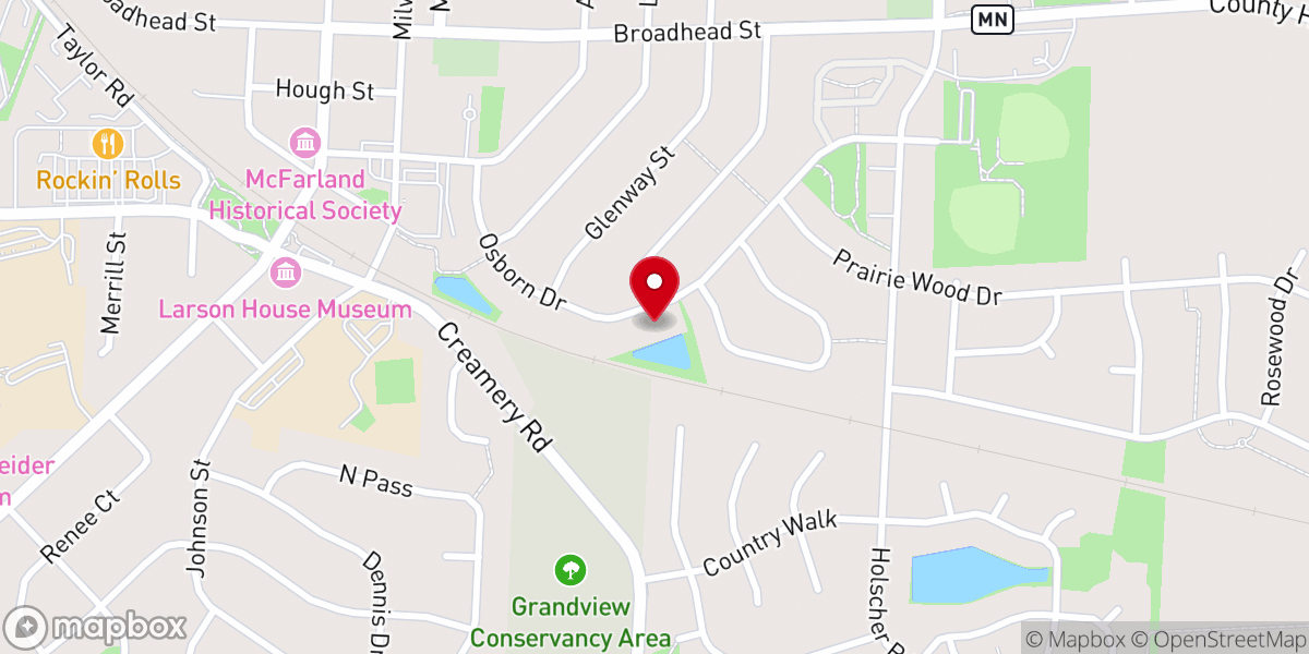 Map showing location of Sweet Orchard Outreach