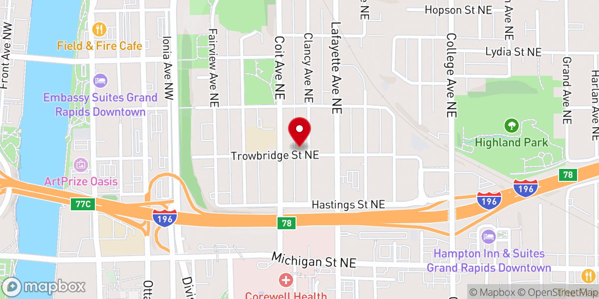 Map showing location of True North Ministries Inc