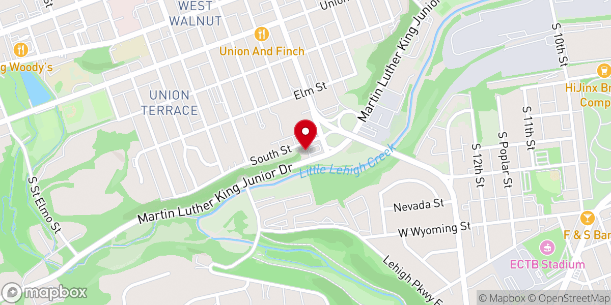 Map showing location of STM Church