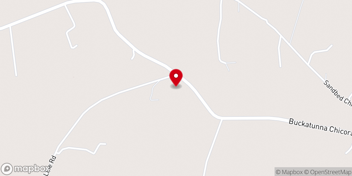 Map showing location of Chicora First Baptist Church