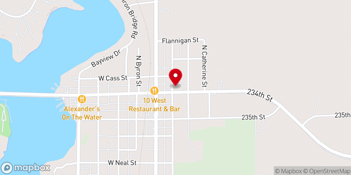 Map showing location of Cicero United Methodist Church