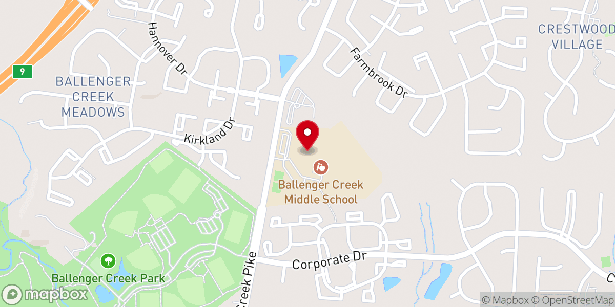 Map showing location of Hope City Church