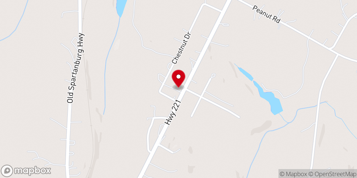 Map showing location of Landmark Baptist Church