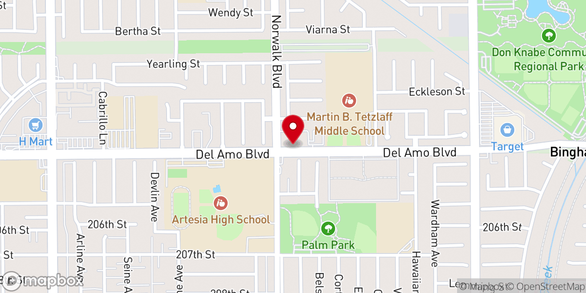 Map showing location of TK Carroll SR Ministries