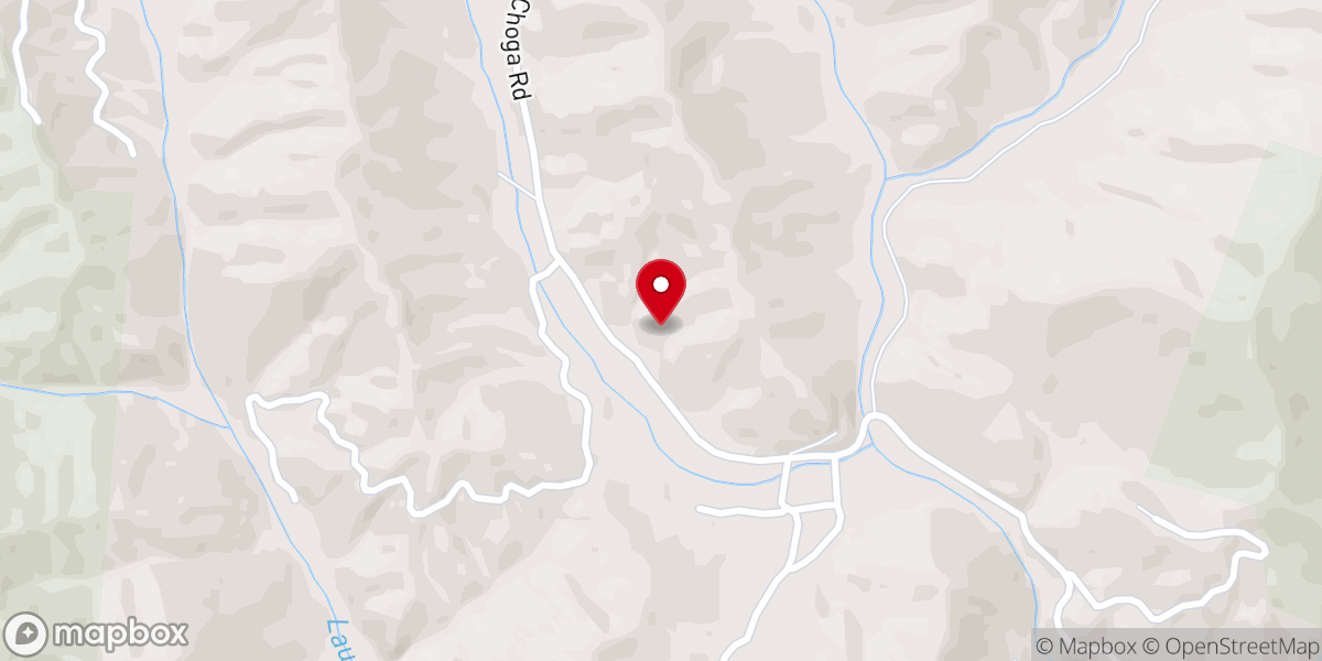 Map showing location of Nantahala Number 1 Church