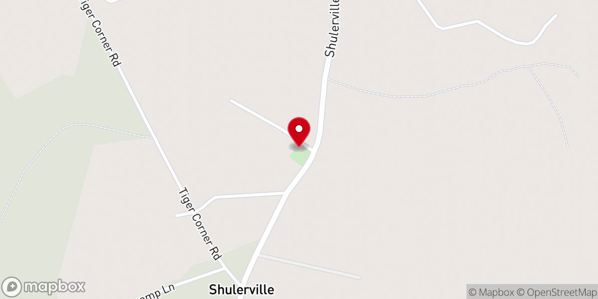 Map showing location of New Hope United Methodist Church