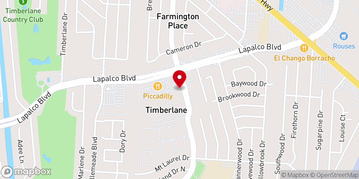 Map showing location of Believer's Life Family Church Assemblies of God