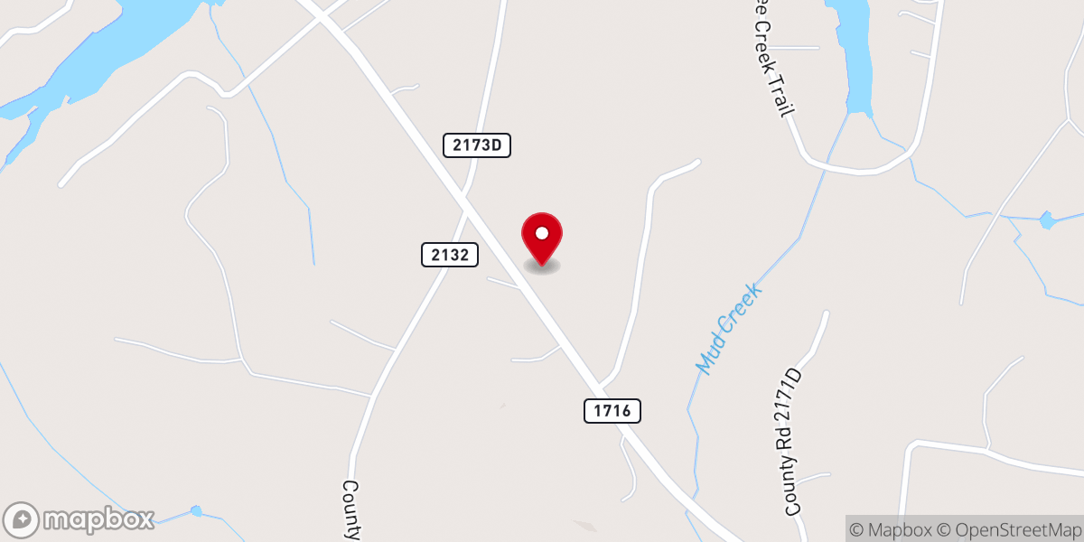 Map showing location of New Smith Chapel Baptist Church