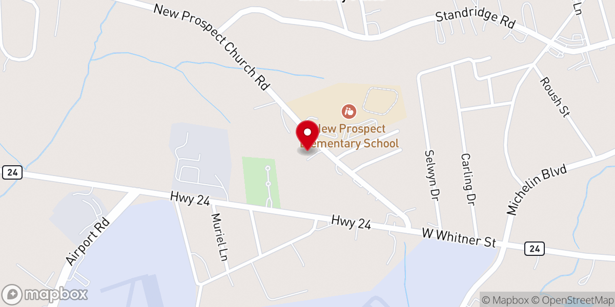 Map showing location of Bridge of Hope Community Church