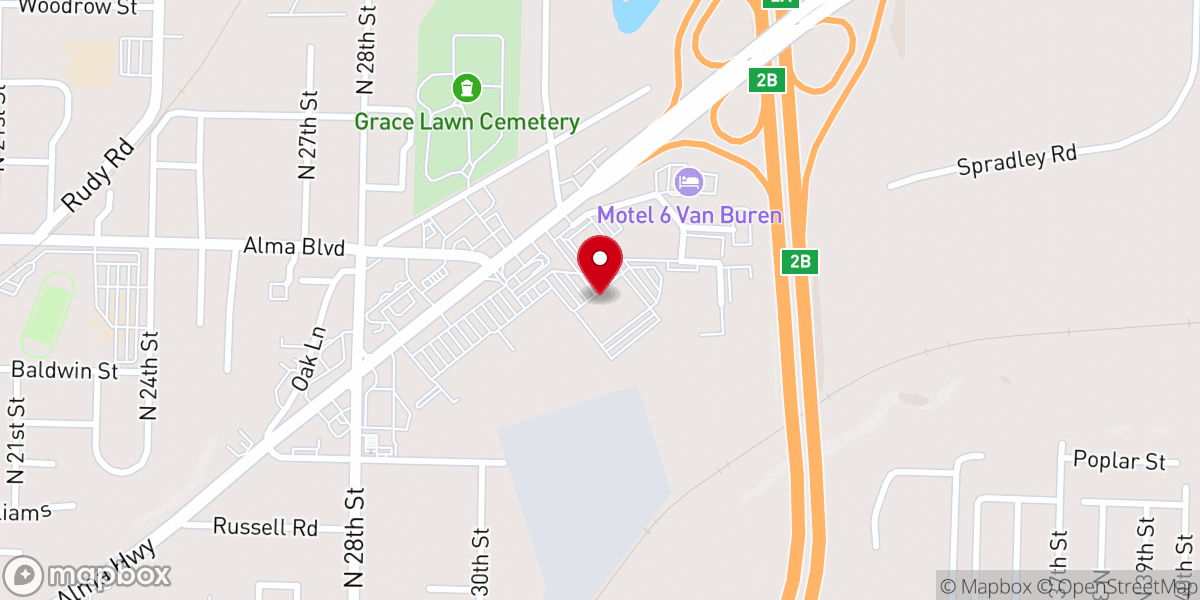 Map showing location of Merge Church