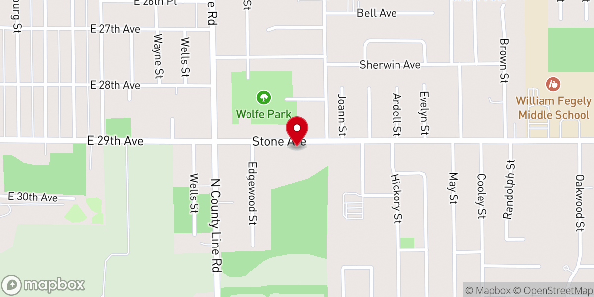 Map showing location of Faith Mission Church Inc