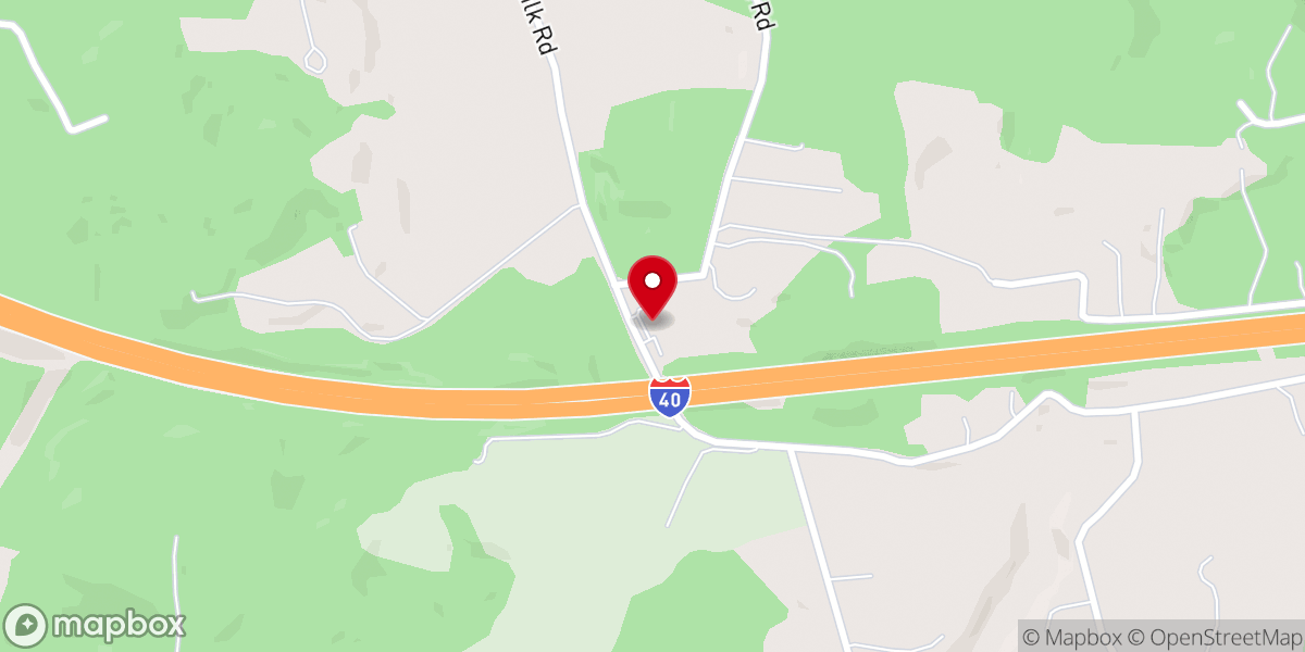 Map showing location of Woodlawn Baptist Church Fellowship Hall