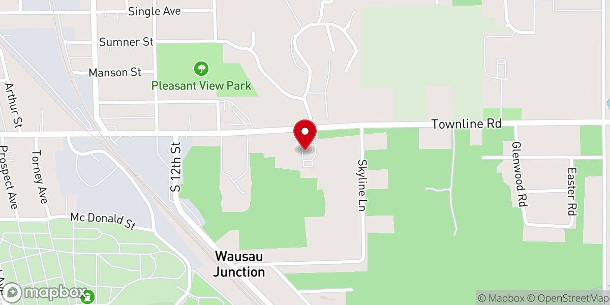 Map showing location of Wausau United Pentecostal Church