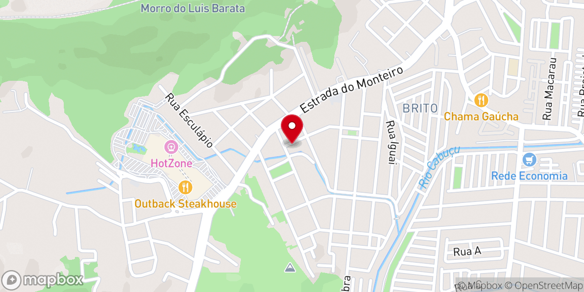 Map showing location of Primeira Igreja Batista do Monteiro