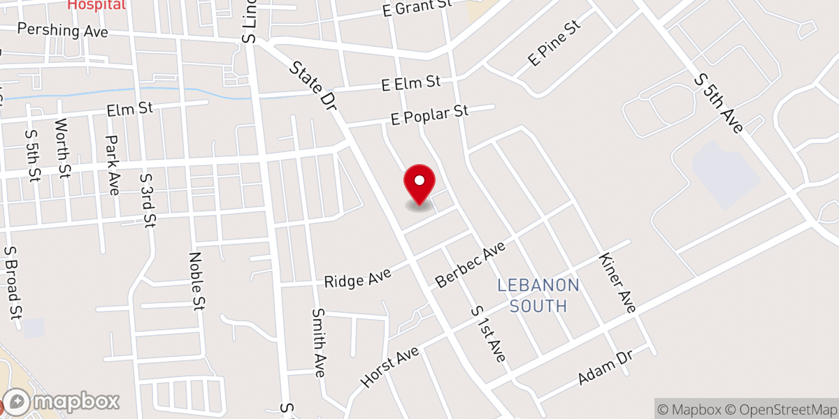 Map showing location of St Cecilia Church