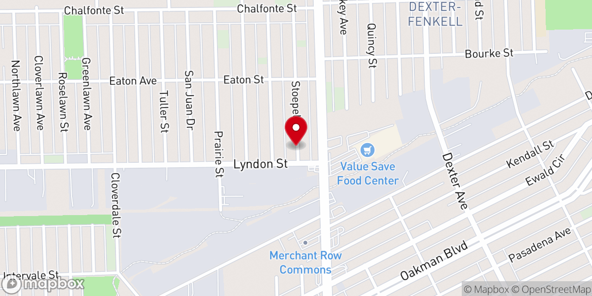 Map showing location of St Matthew Missionary Baptist Church