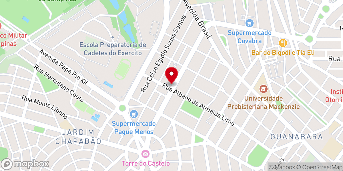 Map showing location of Paróquia Nossa Senhora do Rosário