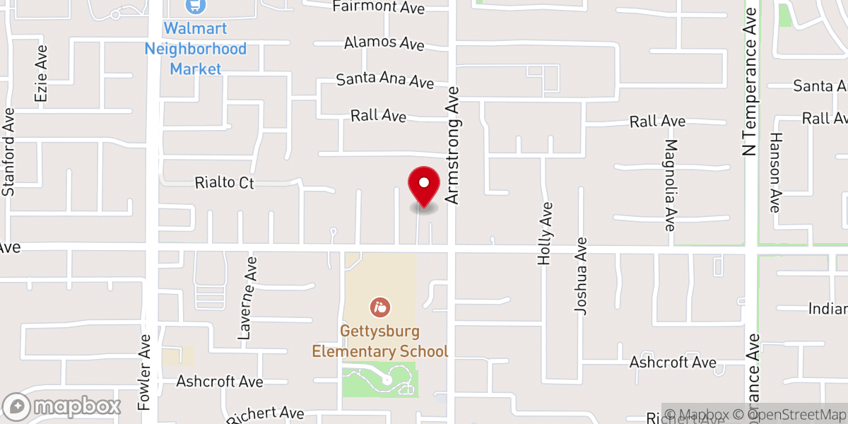 Map showing location of New Life Community Church