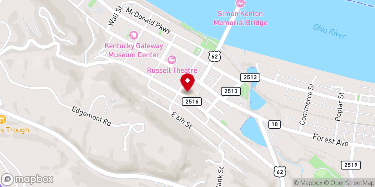 Map showing location of St. Patrick School