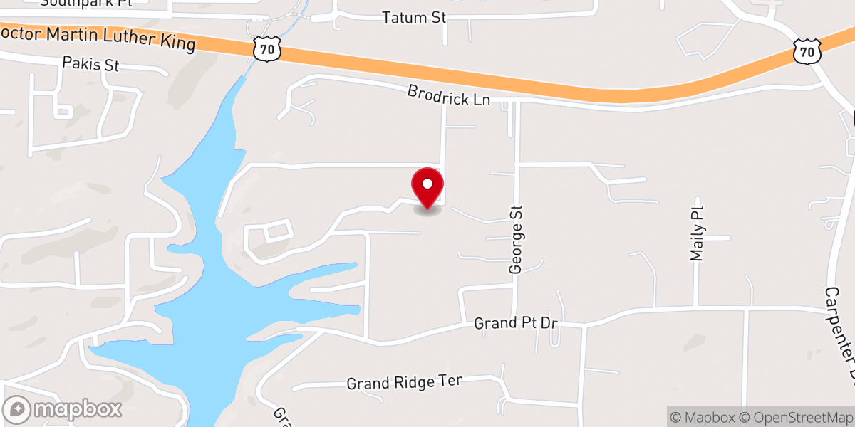 Map showing location of Grace Chapel