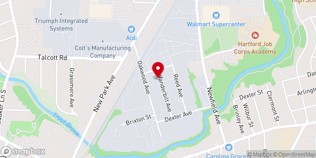 Map showing location of New England Grace Presbyterian Church (PCA)