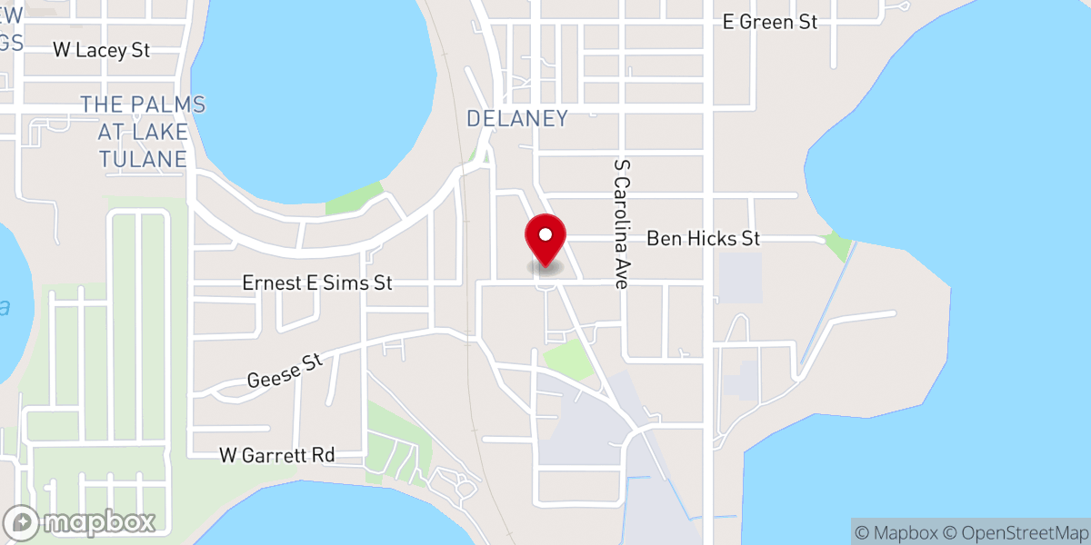 Map showing location of Bethel Pentecostal Holiness