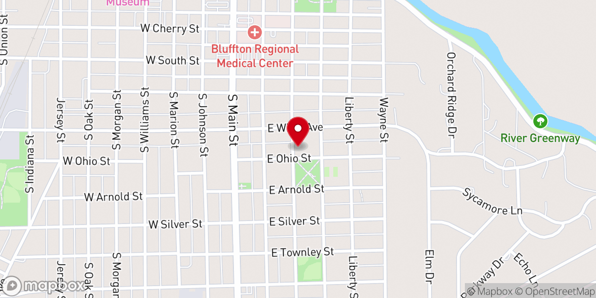 Map showing location of Park Community Church