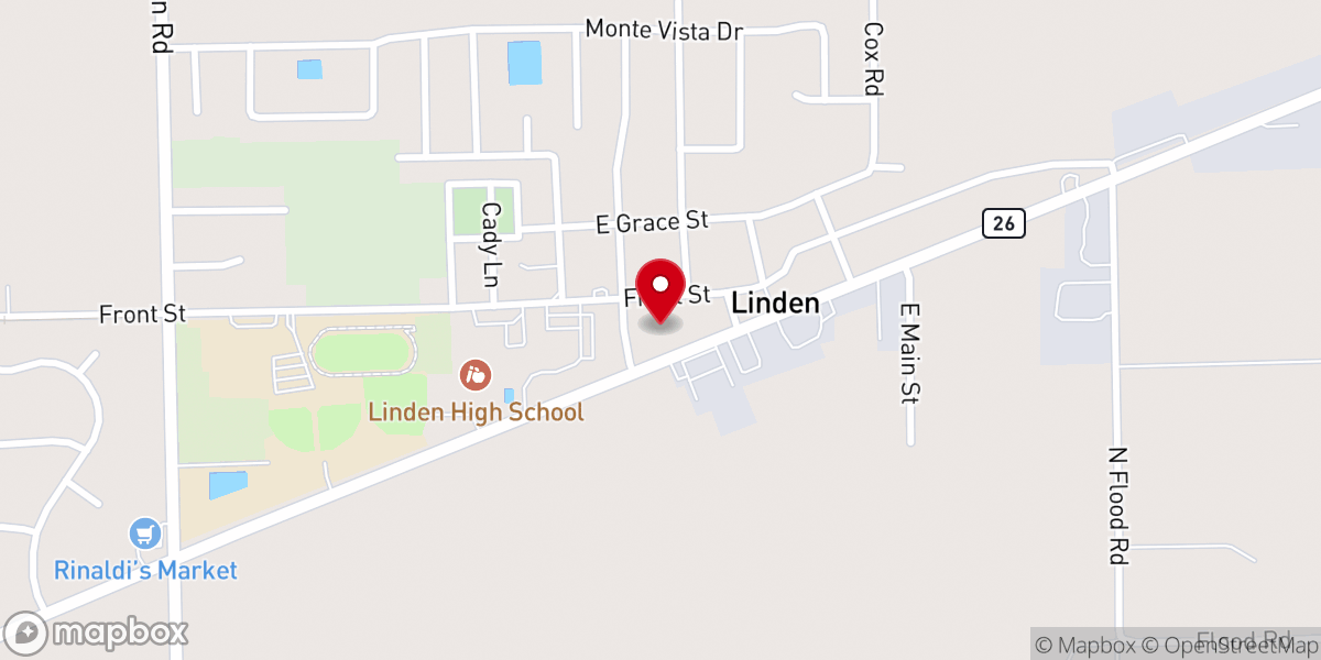 Map showing location of Cornerstone church of the nazerene of elk grove