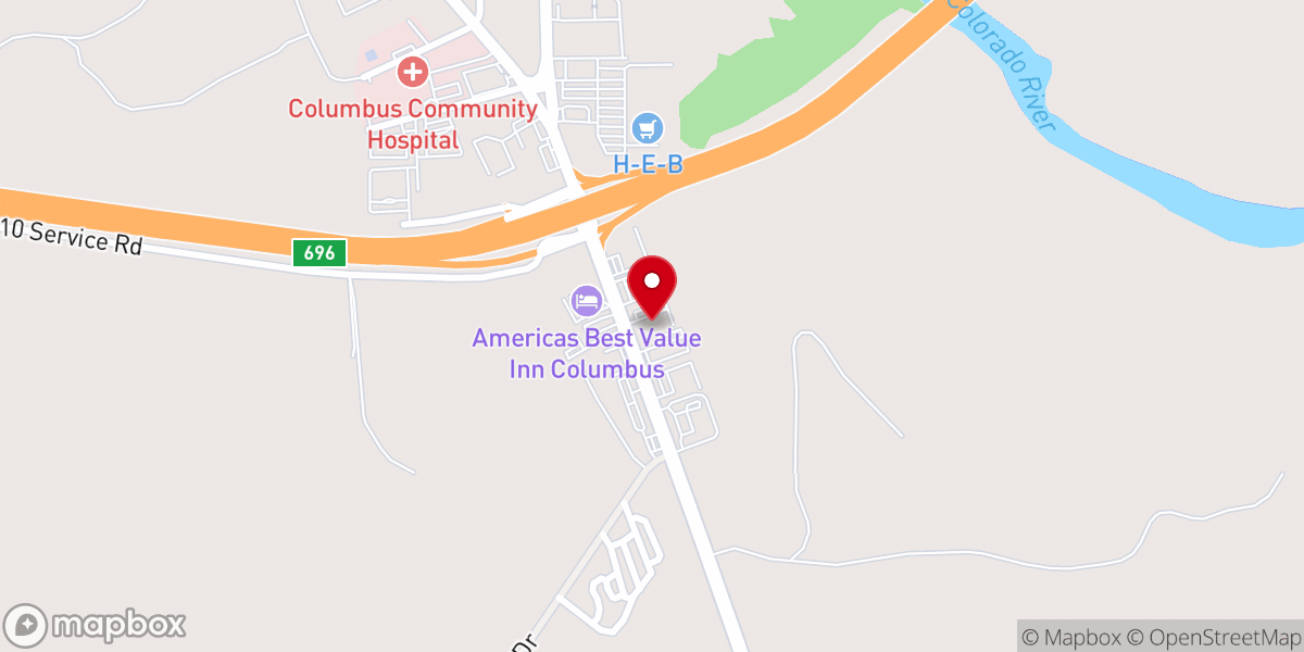 Map showing location of La Quinta Inn & Suites by Wyndham Columbus TX