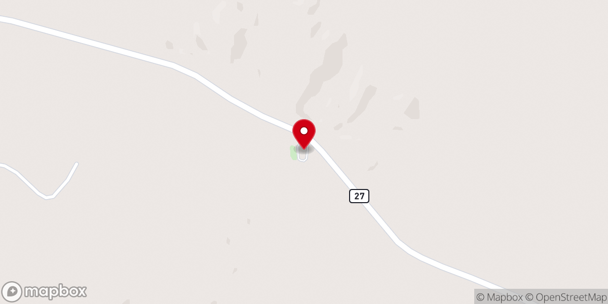 Map showing location of Poplar Grove Church