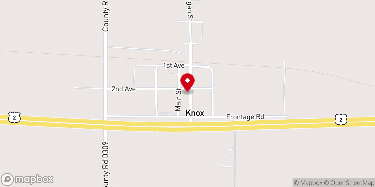 Map showing location of St. Mary’s Catholic Church