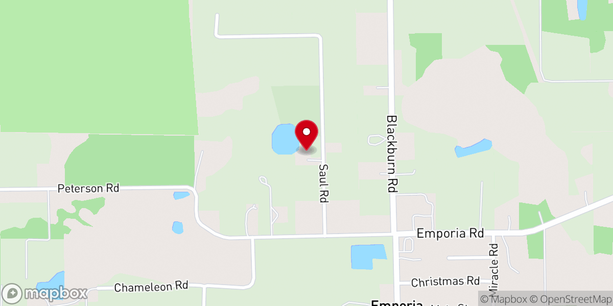 Map showing location of Shalom Healing Home