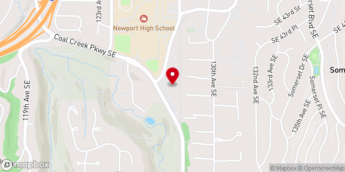 Map showing location of Newport Covenant Church