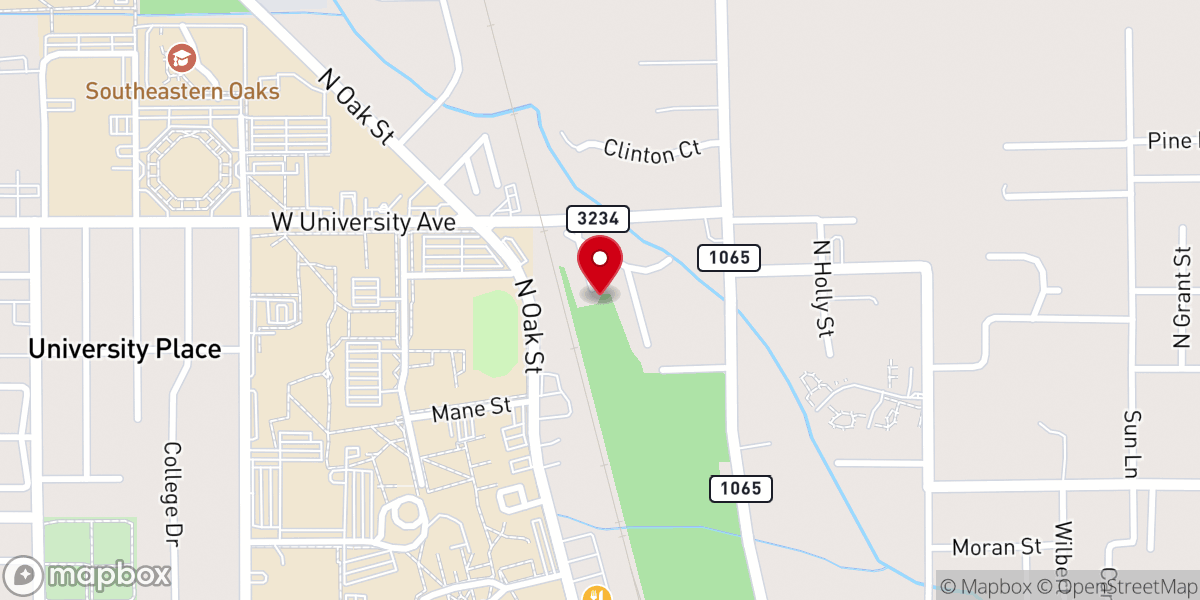 Map showing location of Berean Missionary Baptist Church