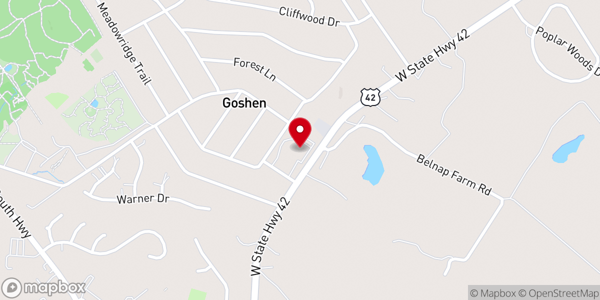 Map showing location of Sojourn Church North
