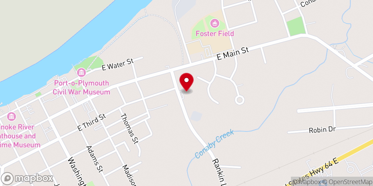 Map showing location of Pentecostal Temple Church-God